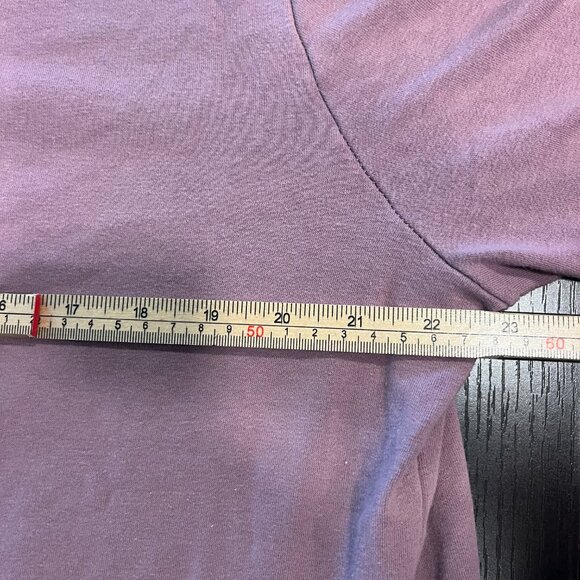 Woman's XL SERRA Pull on "Good Vibes On Mock Turtle Sweatshirt- Long Knee Length - Picture 6 of 7